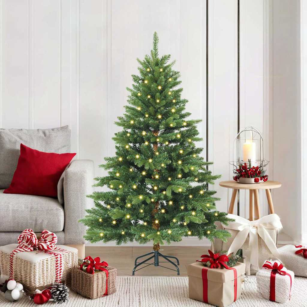 Albero di Natale artificiale con 150 LED Verde 150 cm PE e PVC 3397532