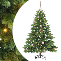 Albero di Natale artificiale con 150 LED Verde 150 cm PE e PVC 3397534
