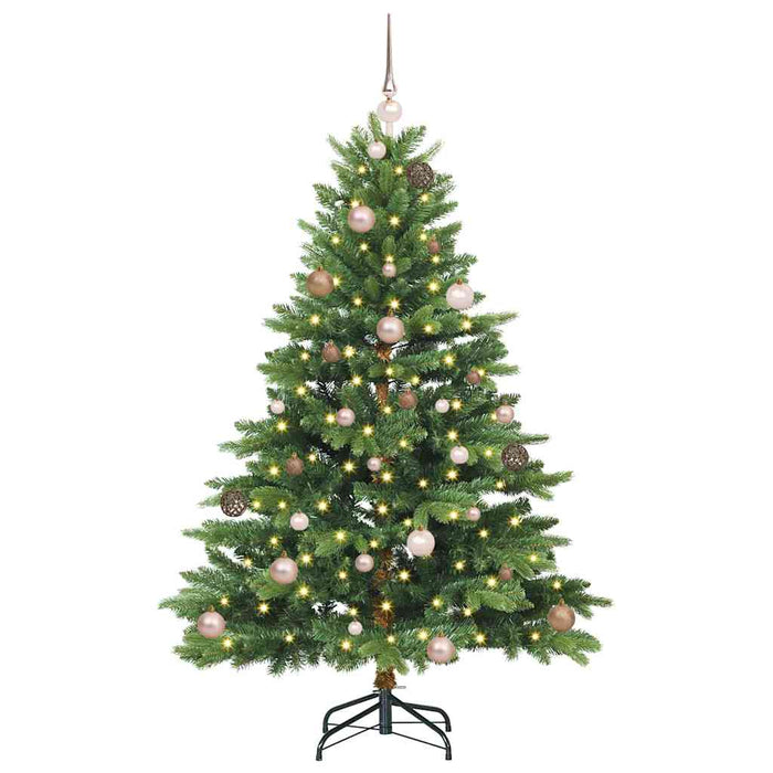Albero di Natale artificiale con 150 LED Verde 150 cm PE e PVC 3397534