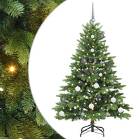 Albero di Natale artificiale con 150 LED Verde 150 cm PE e PVC 3397535
