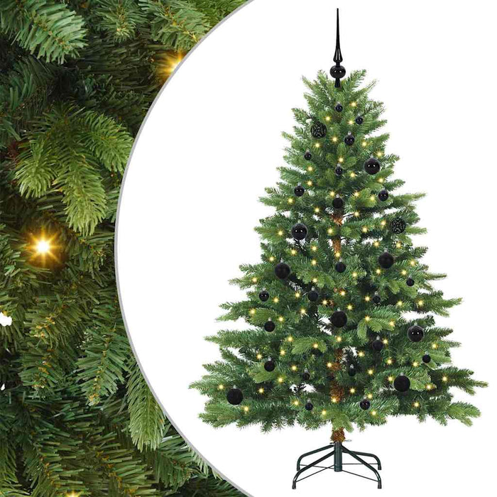 Albero di Natale artificiale con 150 LED Verde 150 cm PE e PVC 3397537