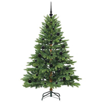 Albero di Natale artificiale con 150 LED Verde 150 cm PE e PVC 3397537