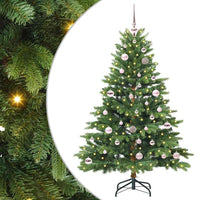 Albero di Natale artificiale con 150 LED Verde 150 cm PE e PVC 3397538