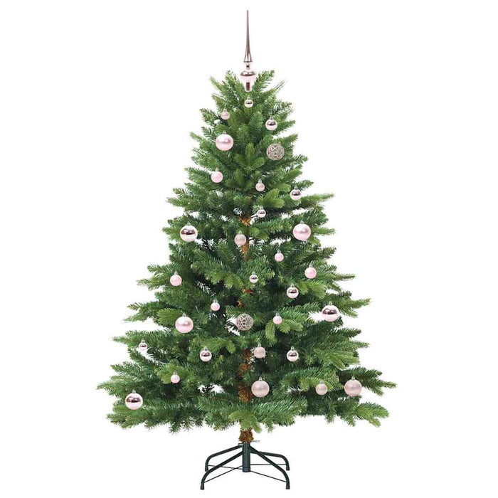 Albero di Natale Artificiale-Albero Natalizio con 150 LED Verde 150 cm PE e PVC 771178