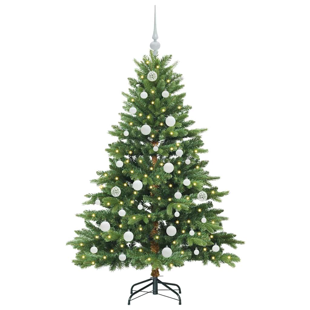 Albero di Natale artificiale con 150 LED Verde 150 cm PE e PVC 3397539