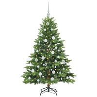 Albero di Natale artificiale con 150 LED Verde 150 cm PE e PVC 3397539