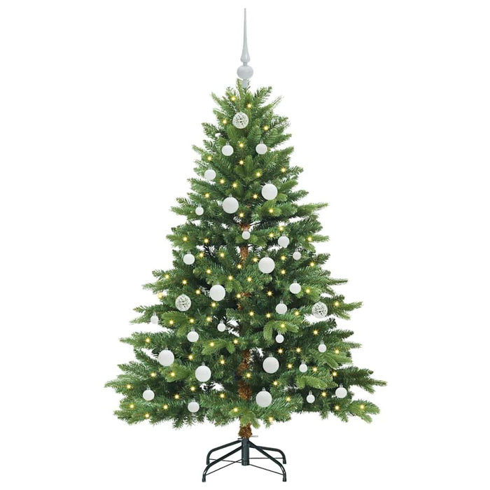 Albero di Natale artificiale con 150 LED Verde 150 cm PE e PVC 3397539