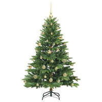 Albero di Natale artificiale con 150 LED Verde 150 cm PE e PVC 3397540