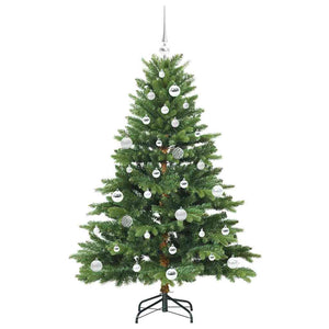 Albero di Natale artificiale con 150 LED Verde 150 cm PE e PVC 3397541