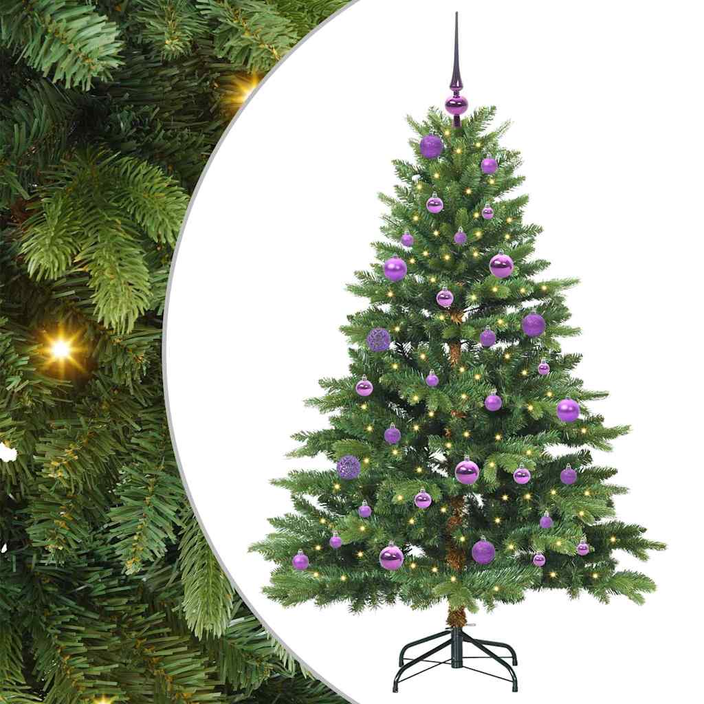 Albero di Natale artificiale con 150 LED Verde 150 cm PE e PVC 3397542