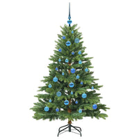 Albero di Natale artificiale con 150 LED Verde 150 cm PE e PVC 3397543