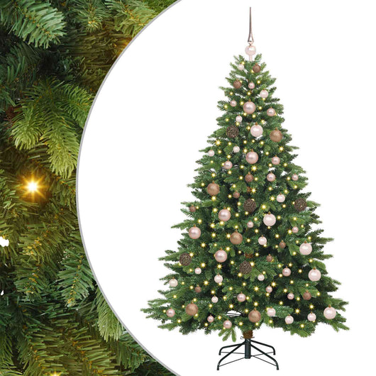 Albero di Natale artificiale con 300 LED Verde 180 cm PE e PVC 3397547