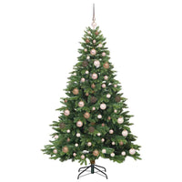 Albero di Natale artificiale con 300 LED Verde 180 cm PE e PVC 3397547