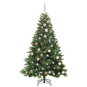Albero di Natale artificiale con 300 LED Verde 180 cm PE e PVC 3397547