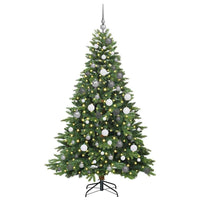Albero di Natale artificiale con 300 LED Verde 180 cm PE e PVC 3397548