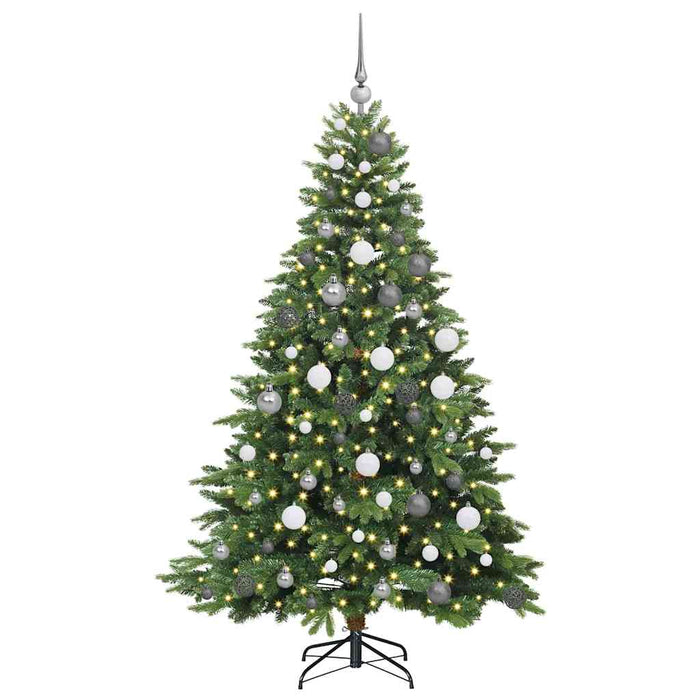 Albero di Natale artificiale con 300 LED Verde 180 cm PE e PVC 3397548
