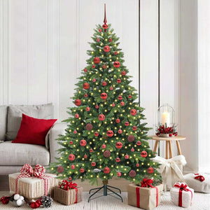 Albero di Natale artificiale con 300 LED Verde 180 cm PE e PVC 3397549