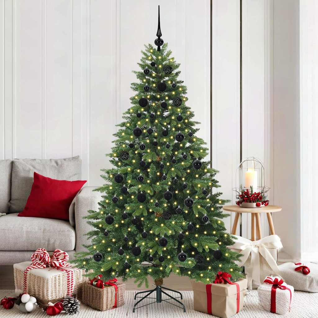 Albero di Natale artificiale con 300 LED Verde 180 cm PE e PVC 3397550