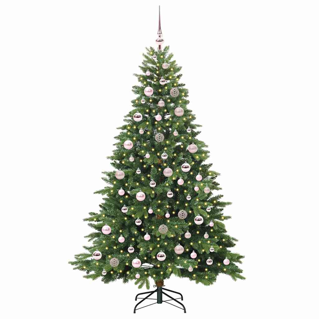 Albero di Natale artificiale con 300 LED Verde 180 cm PE e PVC 3397551