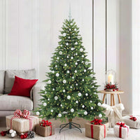 Albero di Natale artificiale con 300 LED Verde 180 cm PE e PVC 3397552