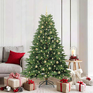 Albero di Natale artificiale con 300 LED Verde 180 cm PE e PVC 3397553