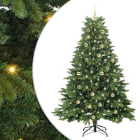 Albero di Natale artificiale con 300 LED Verde 180 cm PE e PVC 3397553