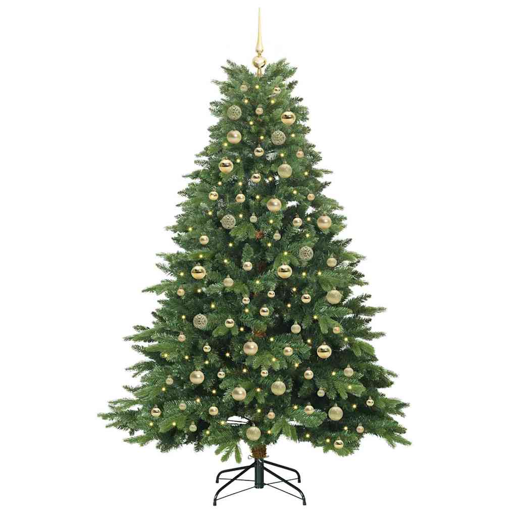 Albero di Natale artificiale con 300 LED Verde 180 cm PE e PVC 3397553