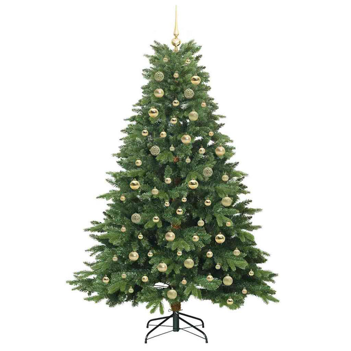 Albero di Natale artificiale con 300 LED Verde 180 cm PE e PVC 3397553