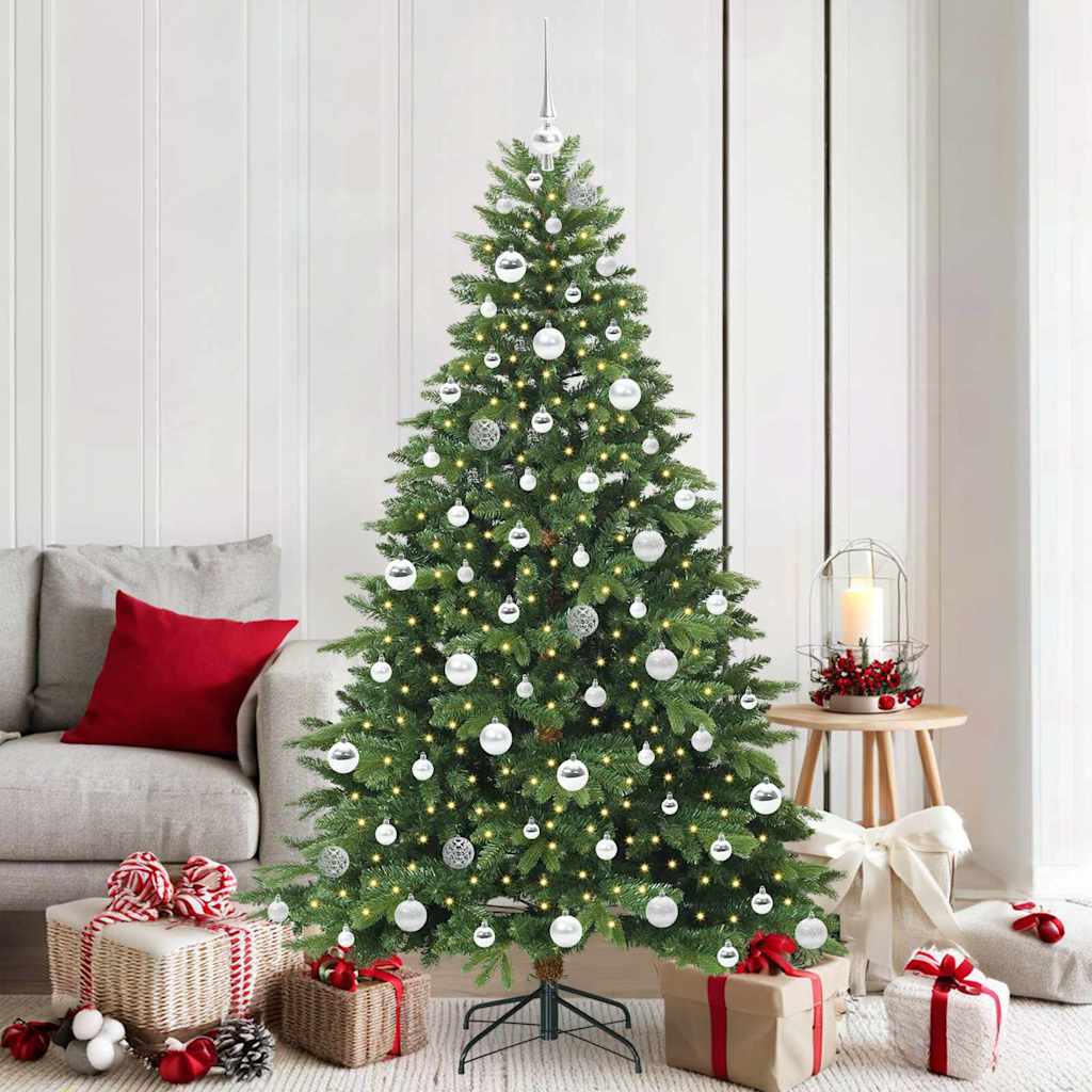 Albero di Natale artificiale con 300 LED Verde 180 cm PE e PVC 3397554