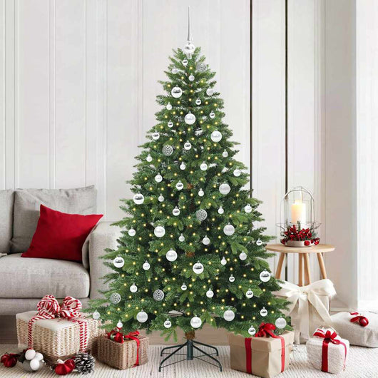 Albero di Natale artificiale con 300 LED Verde 180 cm PE e PVC 3397554