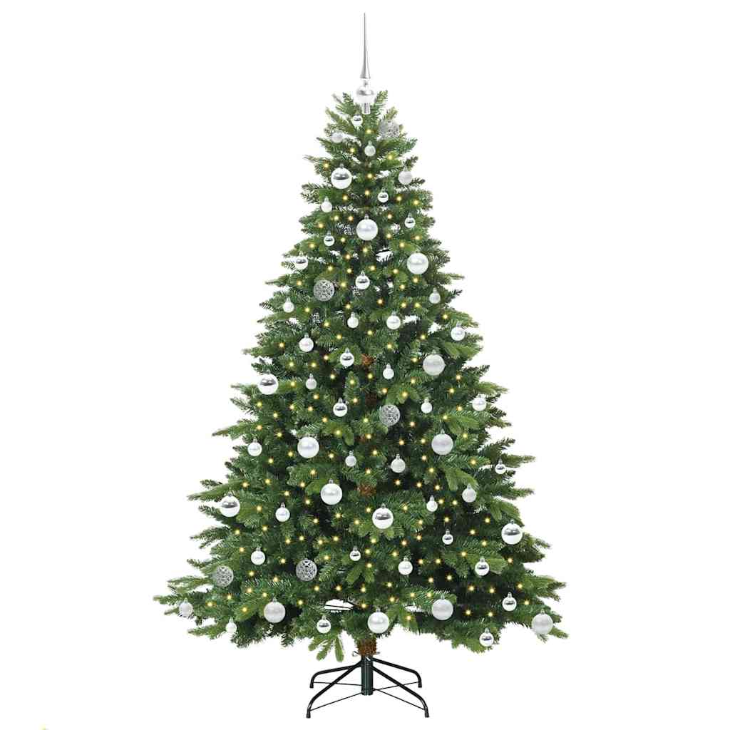 Albero di Natale artificiale con 300 LED Verde 180 cm PE e PVC 3397554