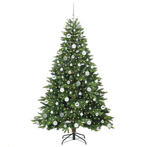 Albero di Natale artificiale con 300 LED Verde 180 cm PE e PVC 3397554