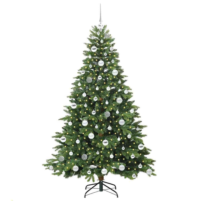 Albero di Natale artificiale con 300 LED Verde 180 cm PE e PVC 3397554