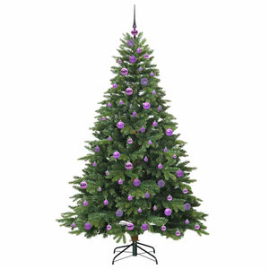 Albero di Natale artificiale con 300 LED Verde 180 cm PE e PVC 3397555