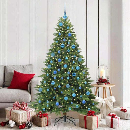 Albero di Natale artificiale con 300 LED Verde 180 cm PE e PVC 3397556