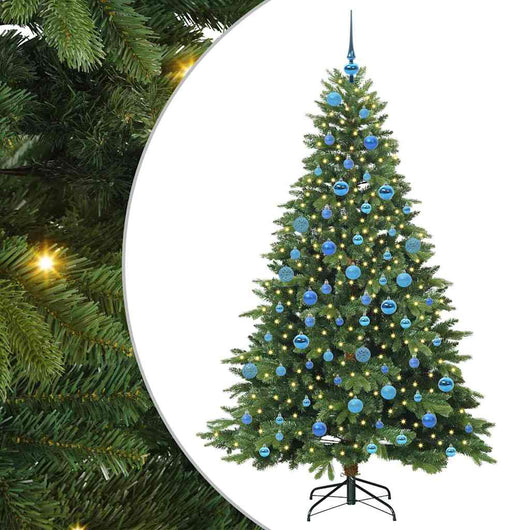 Albero di Natale artificiale con 300 LED Verde 180 cm PE e PVC 3397556