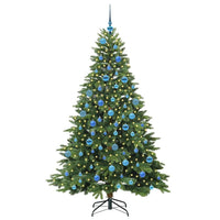 Albero di Natale artificiale con 300 LED Verde 180 cm PE e PVC 3397556