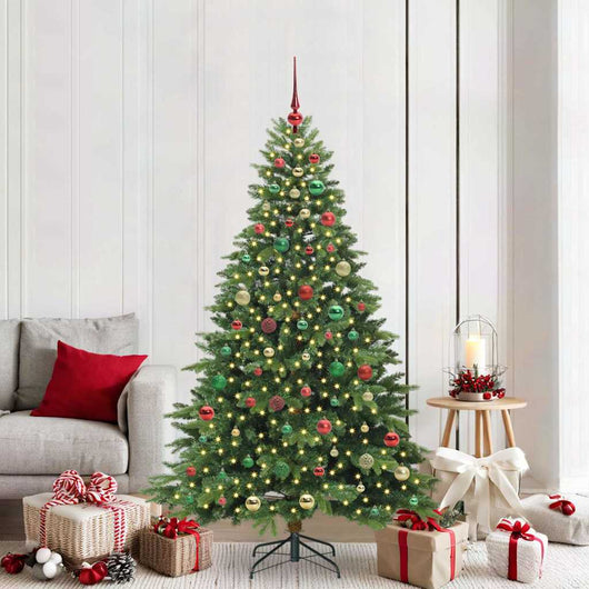 Albero di Natale artificiale con 300 LED Verde 180 cm PE e PVC 3397557