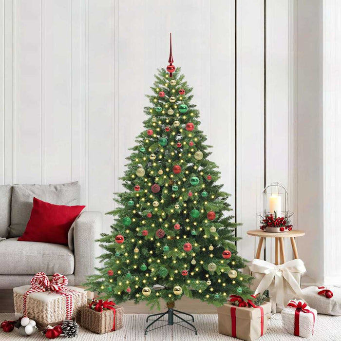 Albero di Natale artificiale con 300 LED Verde 180 cm PE e PVC 3397557