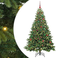 Albero di Natale artificiale con 300 LED Verde 180 cm PE e PVC 3397557
