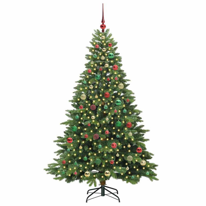 Albero di Natale artificiale con 300 LED Verde 180 cm PE e PVC 3397557