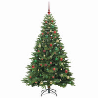 Albero di Natale artificiale con 300 LED Verde 180 cm PE e PVC 3397557