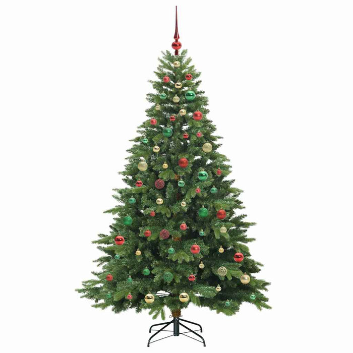 Albero di Natale artificiale con 300 LED Verde 180 cm PE e PVC 3397557