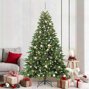 Albero di Natale artificiale con 300 LED Verde 210 cm PE e PVC 3397560