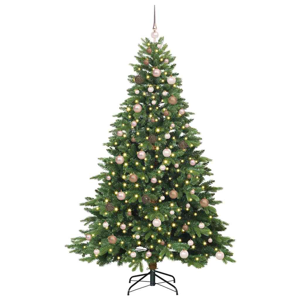 Albero di Natale artificiale con 300 LED Verde 210 cm PE e PVC 3397560