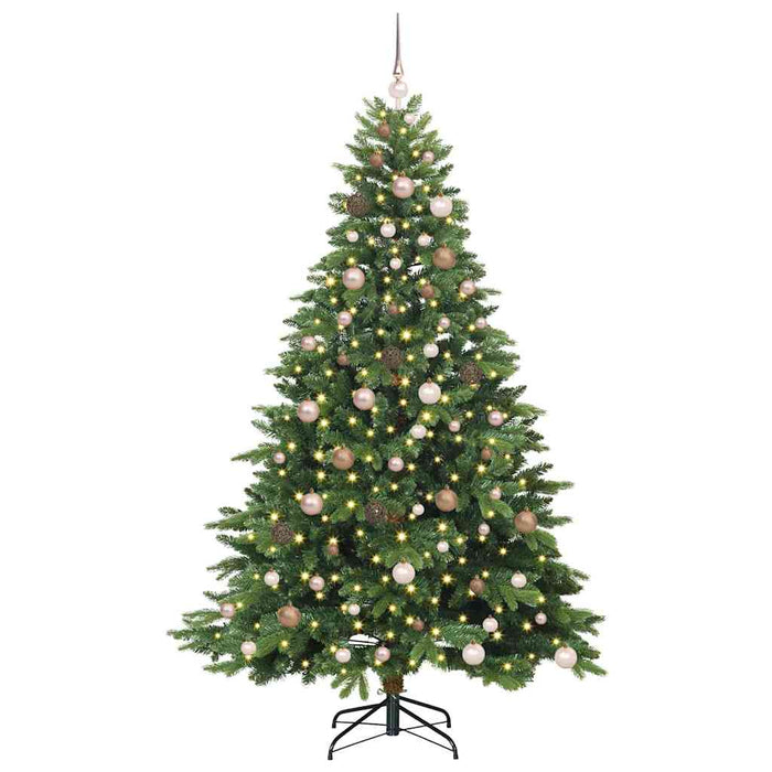 Albero di Natale artificiale con 300 LED Verde 210 cm PE e PVC 3397560