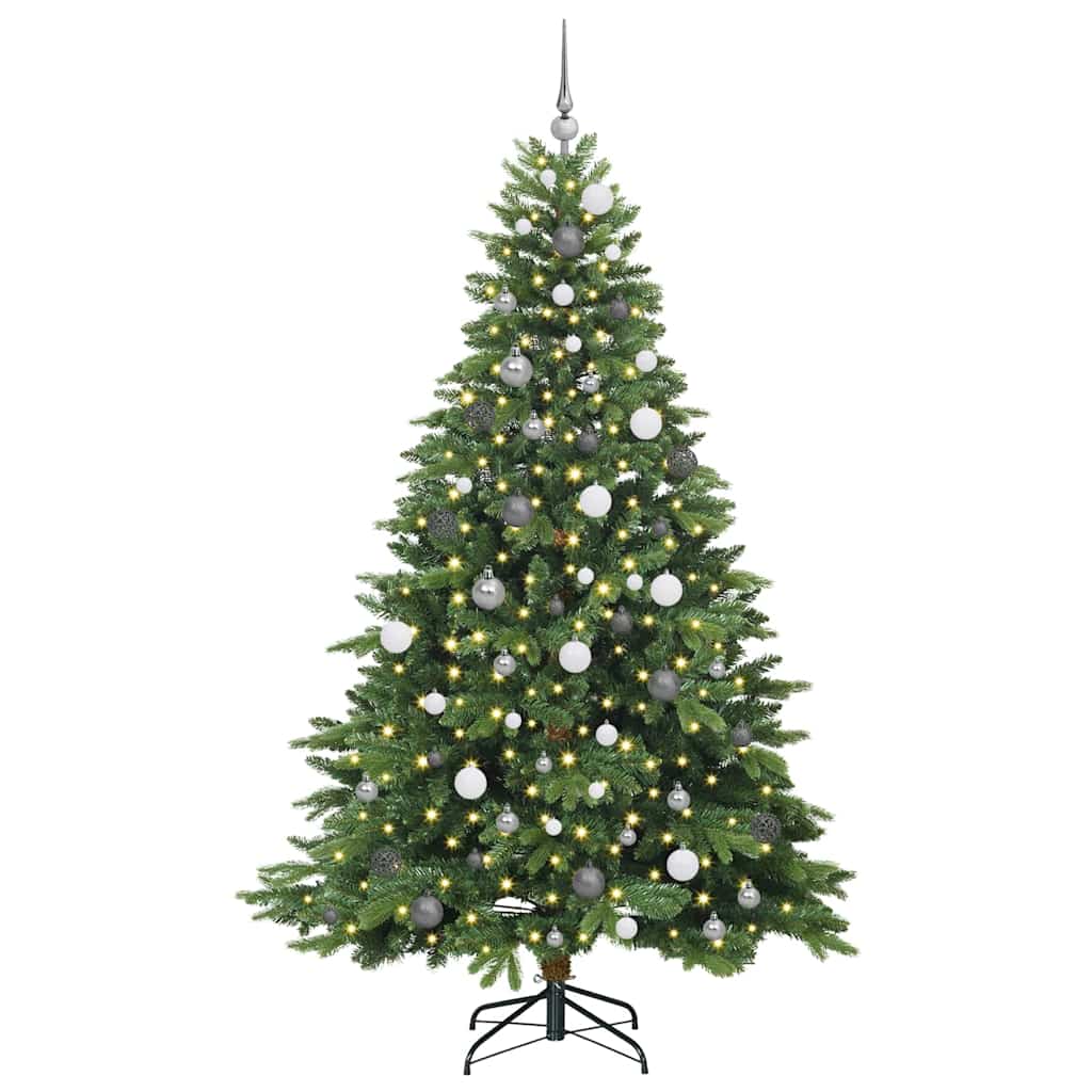 Albero di Natale artificiale con 300 LED Verde 210 cm PE e PVC 3397561