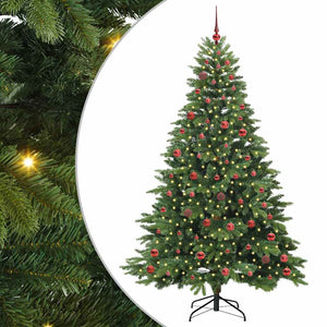 Albero di Natale artificiale con 300 LED Verde 210 cm PE e PVC 3397562