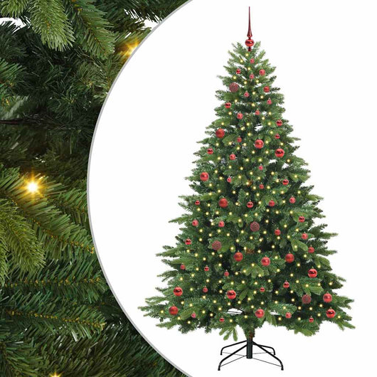 Albero di Natale artificiale con 300 LED Verde 210 cm PE e PVC 3397562