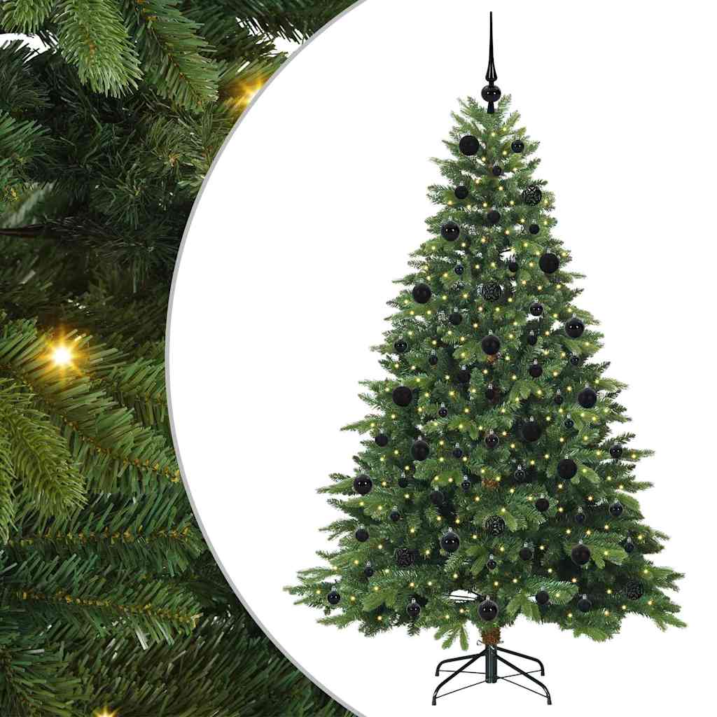 Albero di Natale artificiale con 300 LED Verde 210 cm PE e PVC 3397563